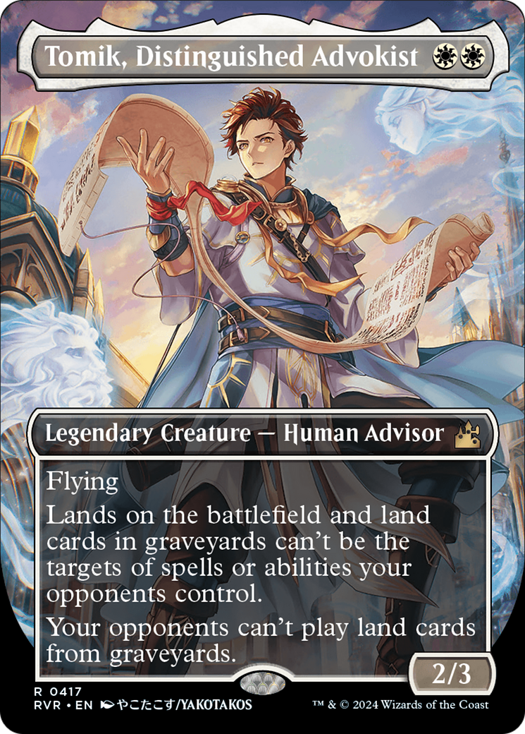 Tomik, Distinguished Advokist (Anime Borderless) (RVR-417) - Ravnica Remastered (Borderless)