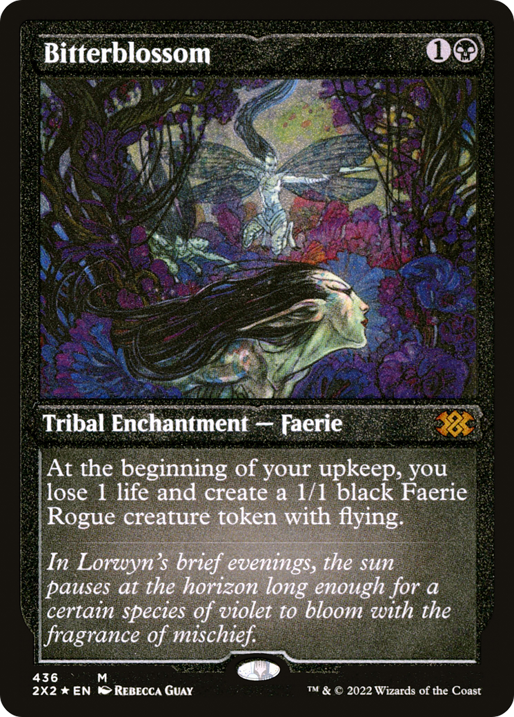 Bitterblossom (2X2-436) - Double Masters 2022 Etched Foil