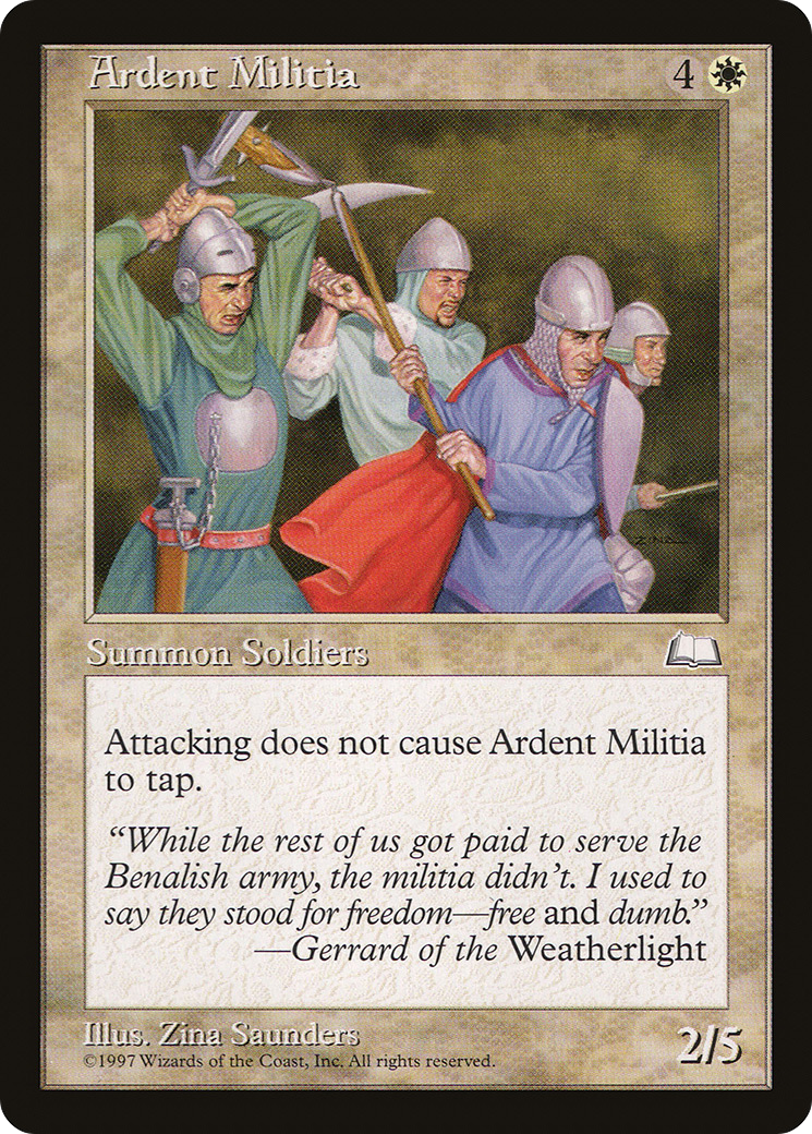 Ardent Militia (WTH-5) - Weatherlight