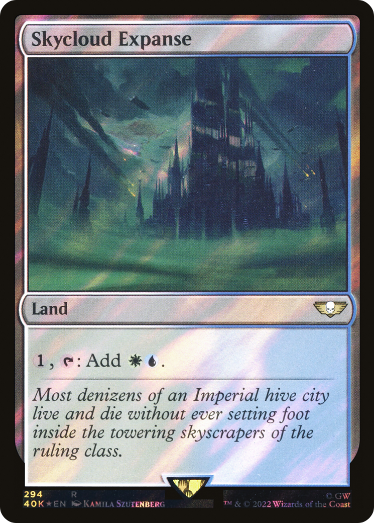 Skycloud Expanse (Surge Foil) (40K-294★) - Warhammer 40,000 Commander Foil
