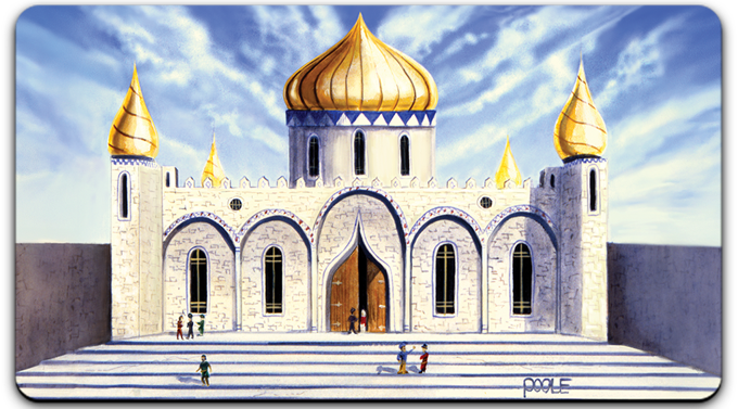 Mark Poole Playmat Collection - Library of Alexandria / Wasteland - Double Sided Signed Playmat