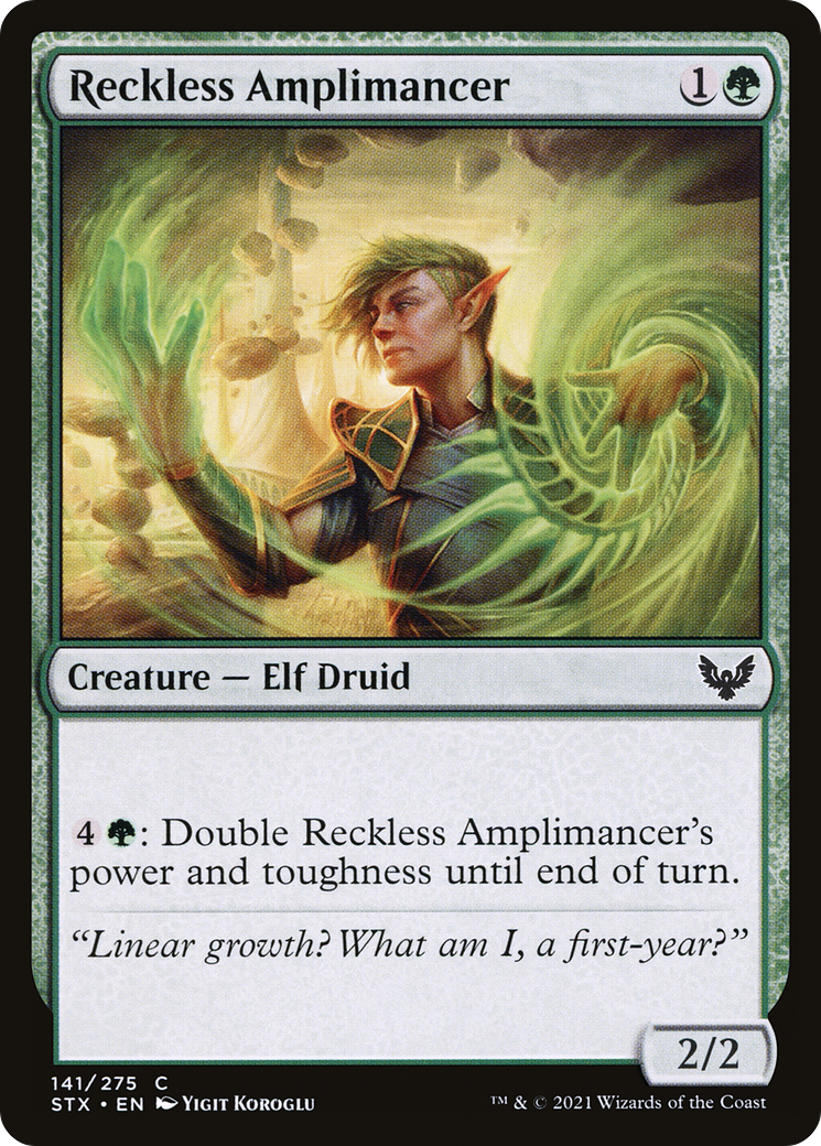Reckless Amplimancer (STX-141) - Strixhaven: School of Mages Foil