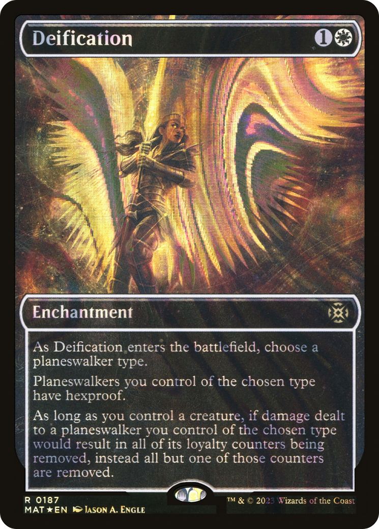 Deification (Halo Foil) (MAT-187) - March of the Machine: The Aftermath: (Showcase) Foil