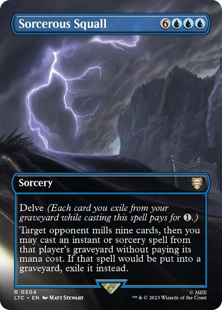Sorcerous Squall (Borderless) (LTC-504) - Tales of Middle-earth Commander (Borderless)