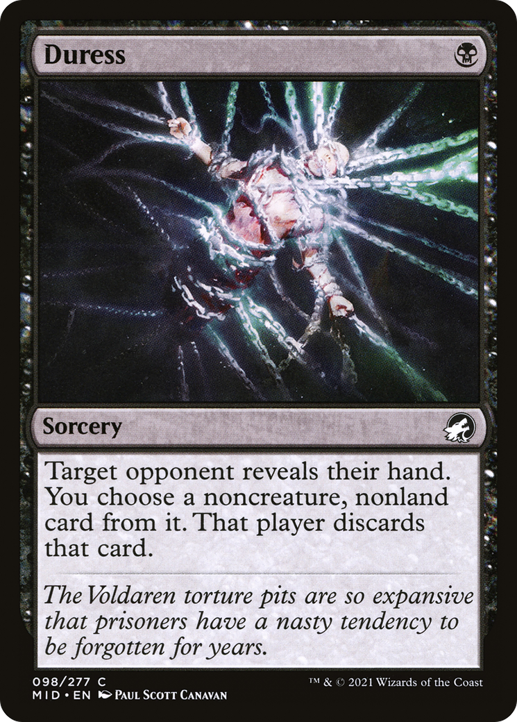 Duress (MID-098) - Innistrad: Midnight Hunt Foil