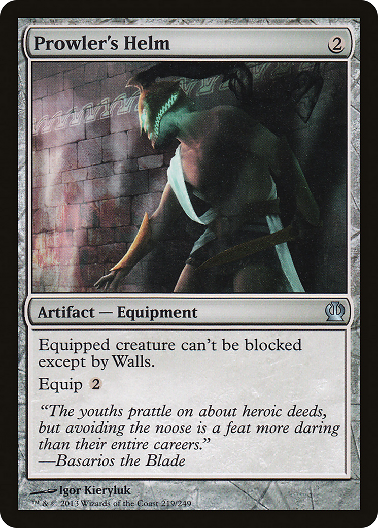 Prowler's Helm (THS-219) - Theros Foil