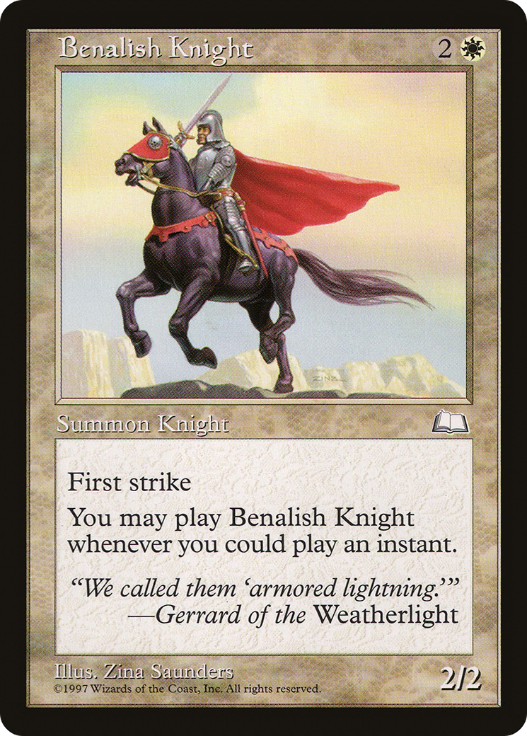 Benalish Knight (WTH-9) - Weatherlight