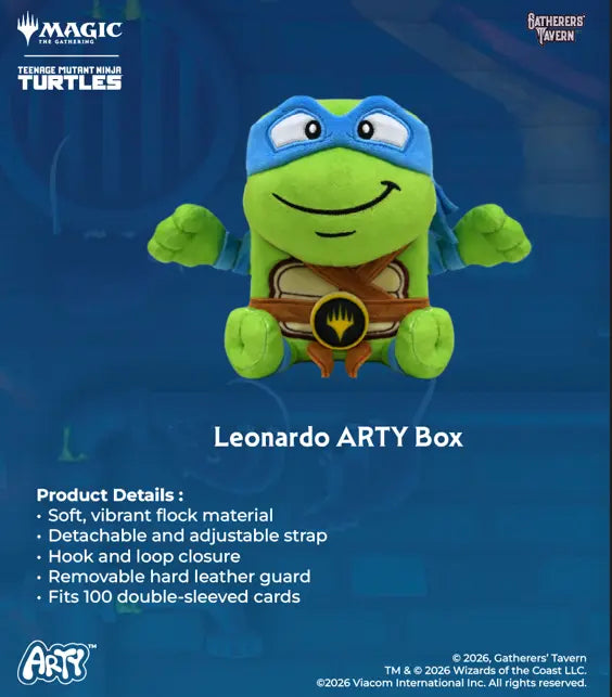 Leonardo ARTY Deck Box - Magic: The Gathering - Teenage Mutant Ninja Turtles