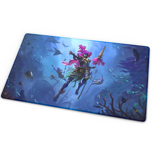 Playmat: Ukiyo-e - Emperor of the Deep (24" x 14")