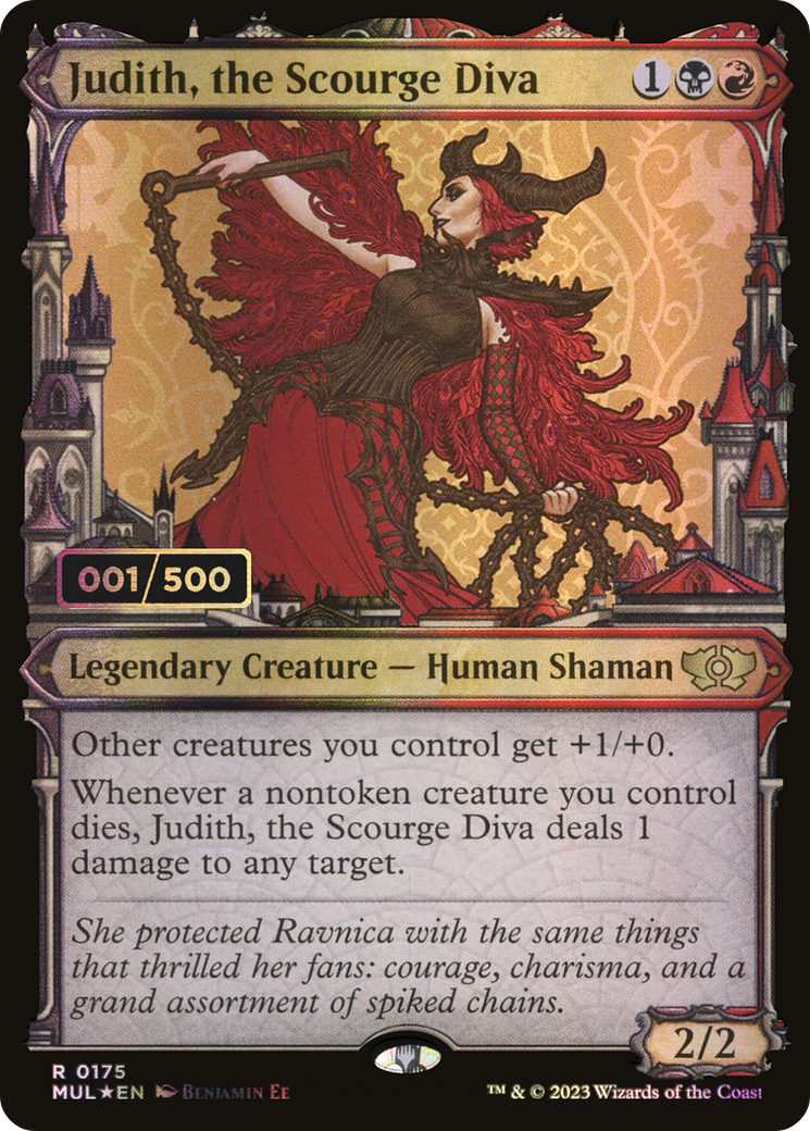 Judith, the Scourge Diva (Serial Numbered) (MUL-175Z) - Multiverse Legends: (Showcase) Foil
