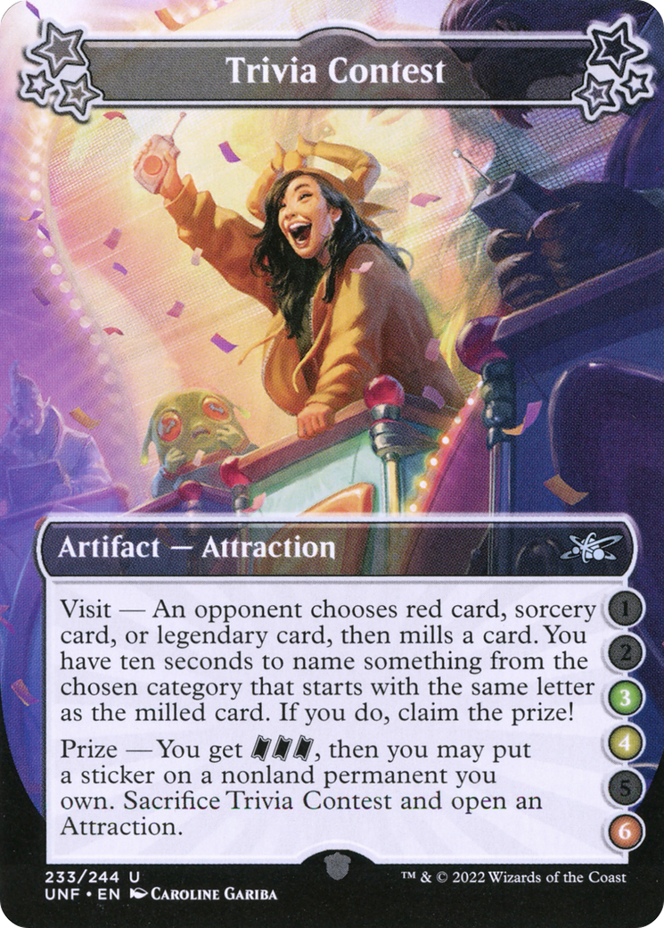 Trivia Contest (3-4-6) (UNF-233D) - Unfinity