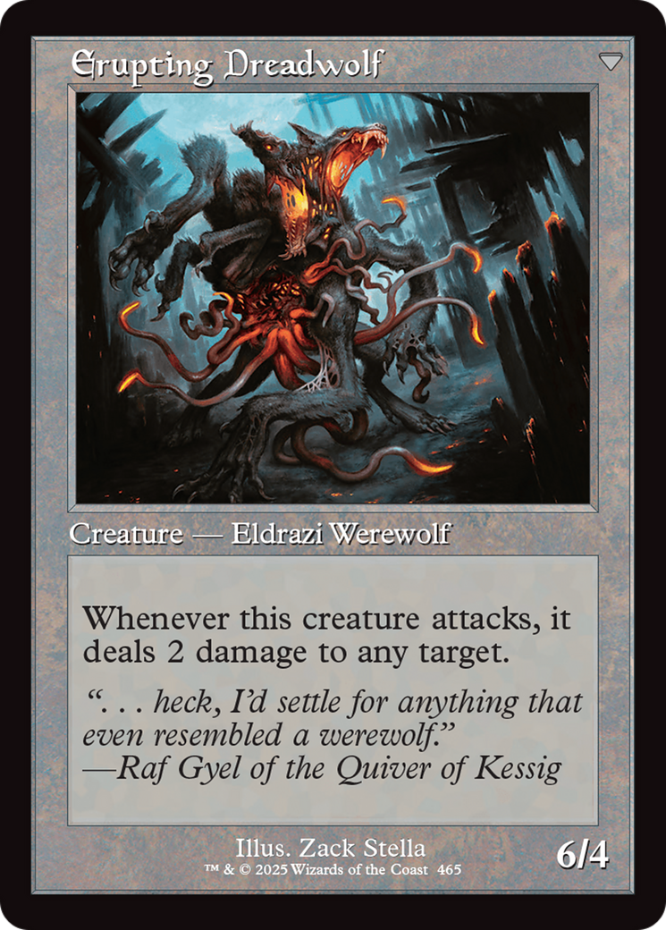 Smoldering Werewolf // Erupting Dreadwolf (INR-465) - Innistrad Remastered Foil