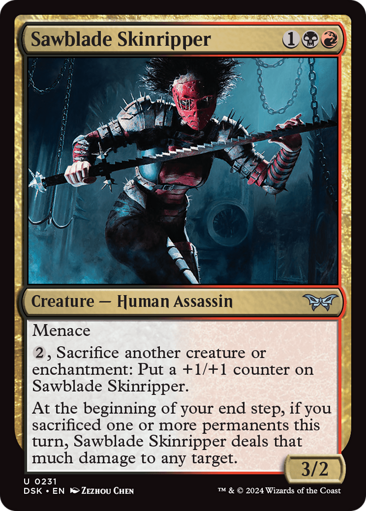 Sawblade Skinripper (DSK-231) - Duskmourn: House of Horror Foil
