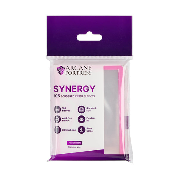 Standard - Pink Blossom - Synergy Bordered Inner Sleeves (105ct)
