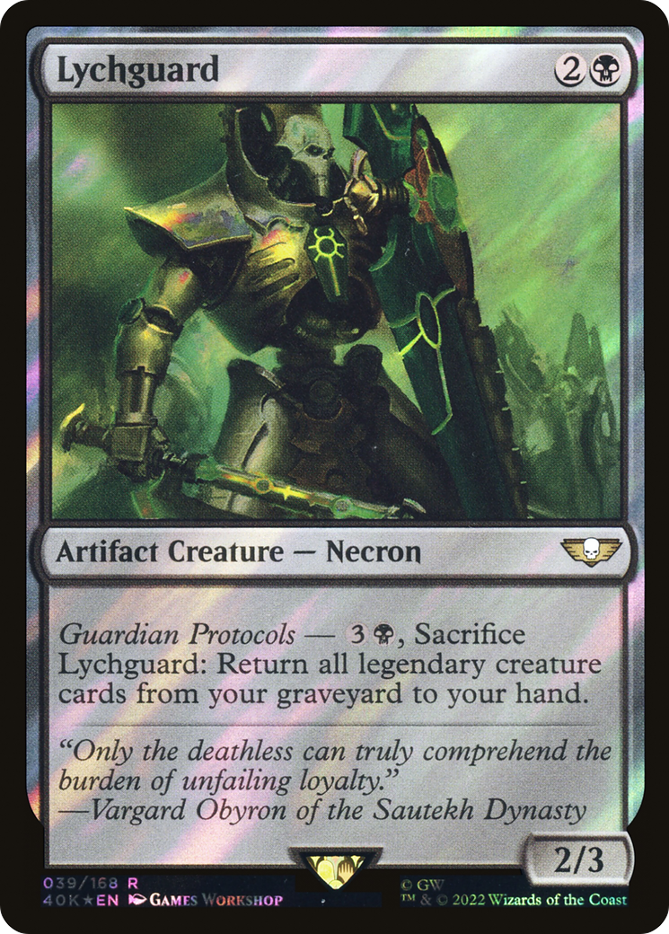 Lychguard (Surge Foil) (40K-39★) - Warhammer 40,000 Commander Foil