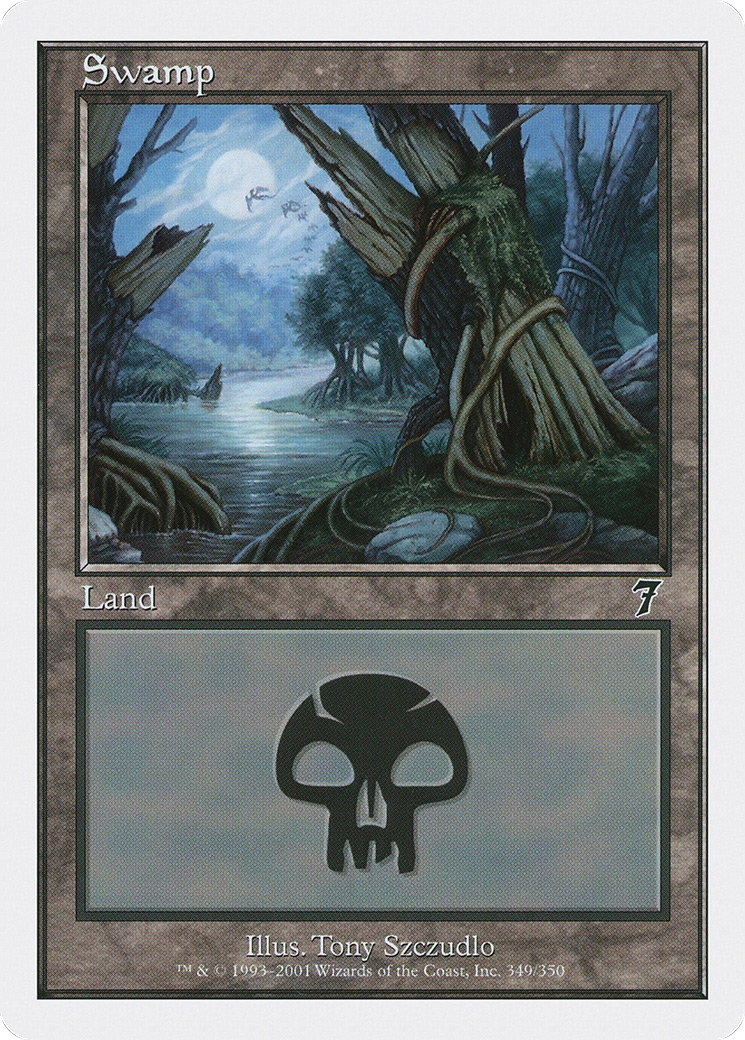 Swamp (349) (7ED-349) - 7th Edition Foil