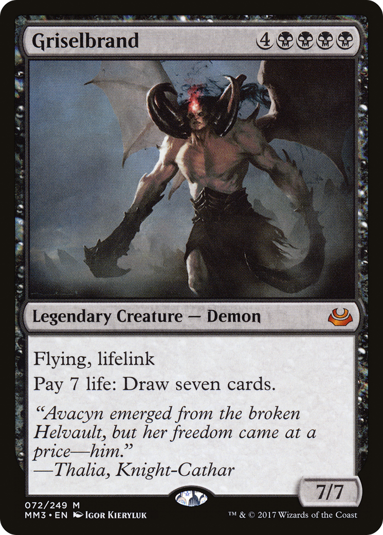 Griselbrand (MM3-072) - Modern Masters 2017 Foil
