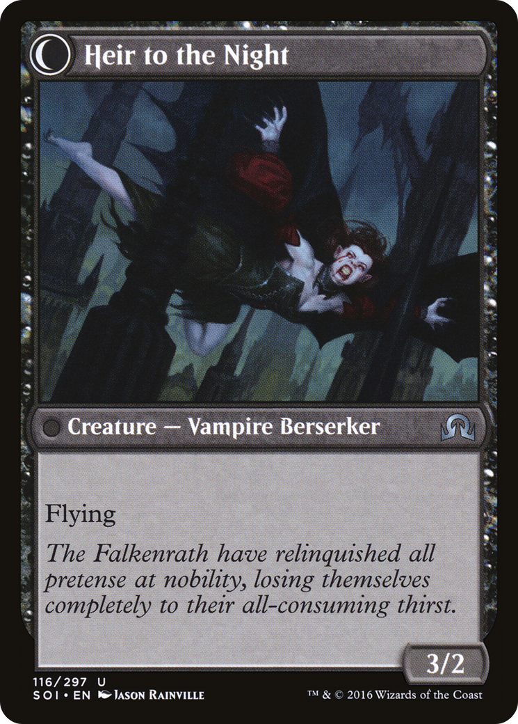 Heir of Falkenrath (SOI-116) - Shadows over Innistrad: (Double Faced Transform) Foil