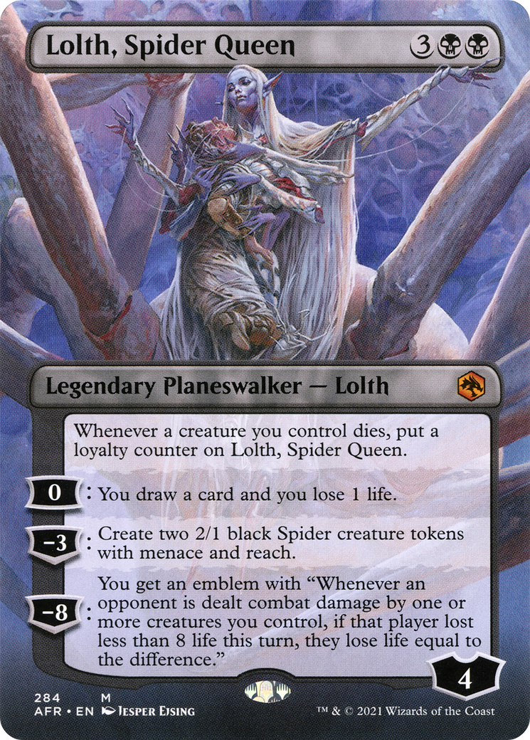 Lolth, Spider Queen (Borderless) (AFR-284) - Adventures in the Forgotten Realms (Borderless)