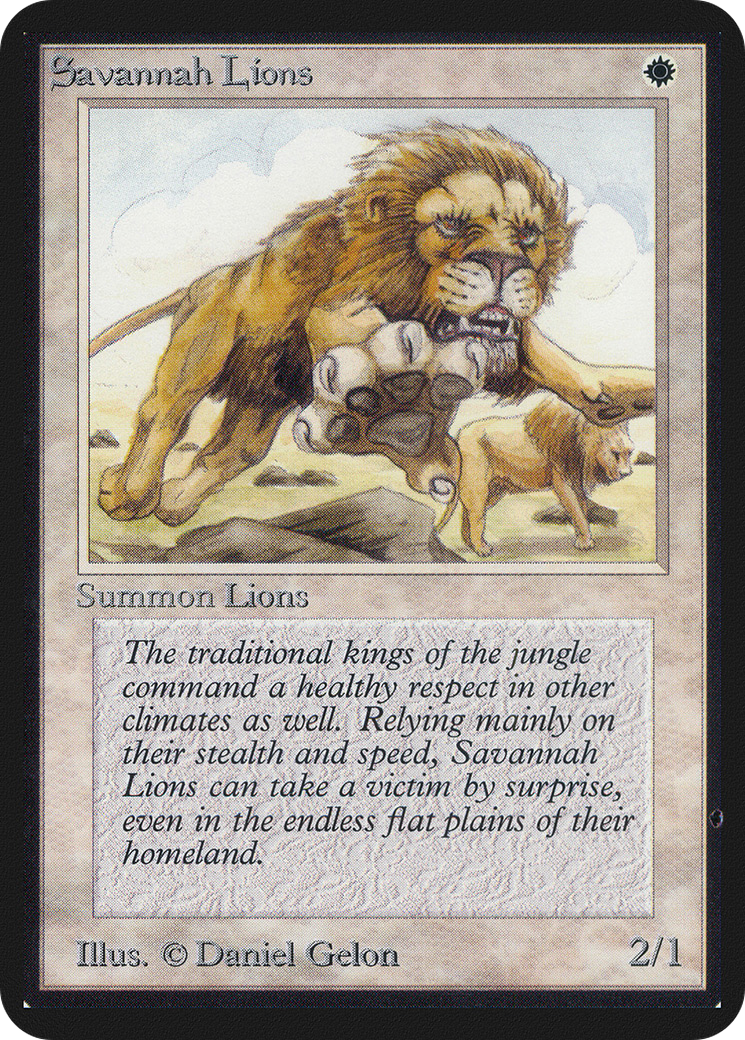Savannah Lions (LEA-038) - Limited Edition Alpha