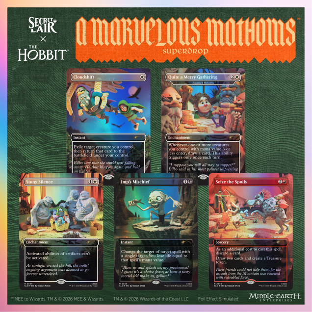 Magic the Gathering - Secret Lair x The Hobbit - Over The Edge Of The Wild - Traditional Foil