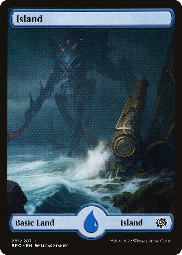Island (281) - Full Art (BRO-281) - The Brothers' War Foil