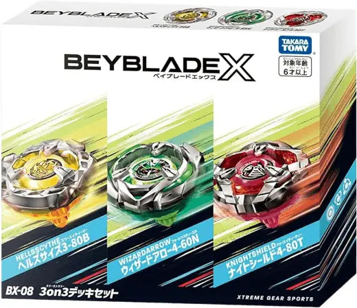 Beyblade X - BX-08 3 0n 3 Deck Set