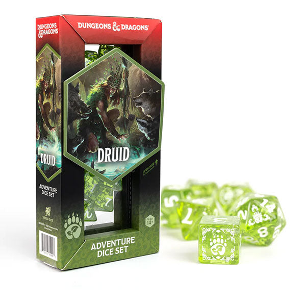 D&D Adventure Dice Set - Druid - Green