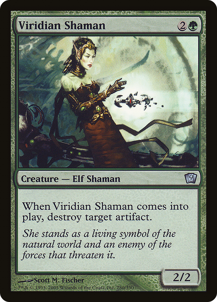 Viridian Shaman (9ED-280) - 9th Edition Foil