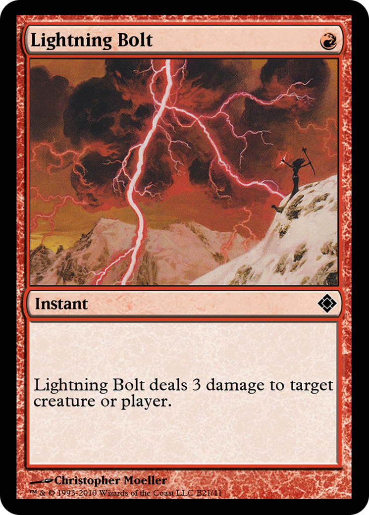Lightning Bolt (TD0-B21) - Magic Online Theme Decks