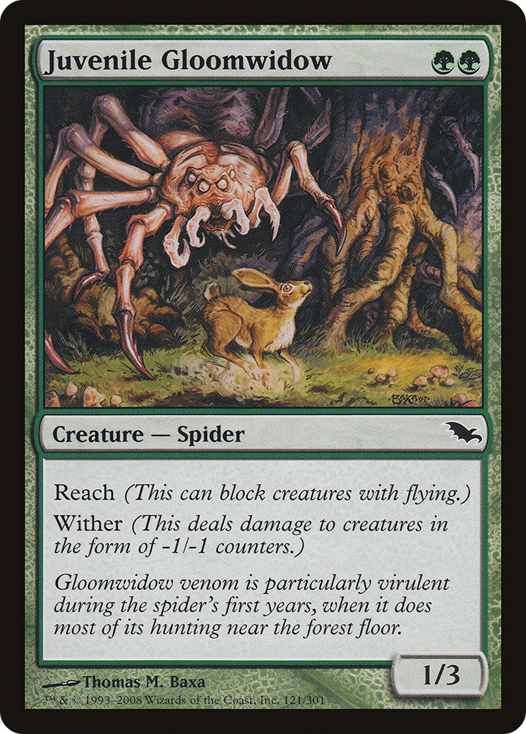 Juvenile Gloomwidow (SHM-121) - Shadowmoor