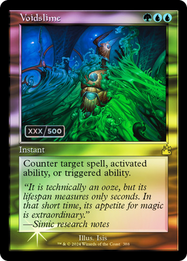 Voidslime (Retro Frame) (Serial Numbered) (RVR-388Z) - Ravnica Remastered Foil