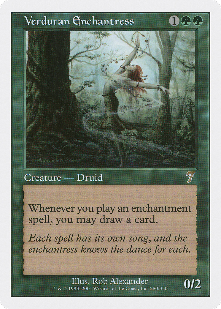 Verduran Enchantress (7ED-280) - 7th Edition