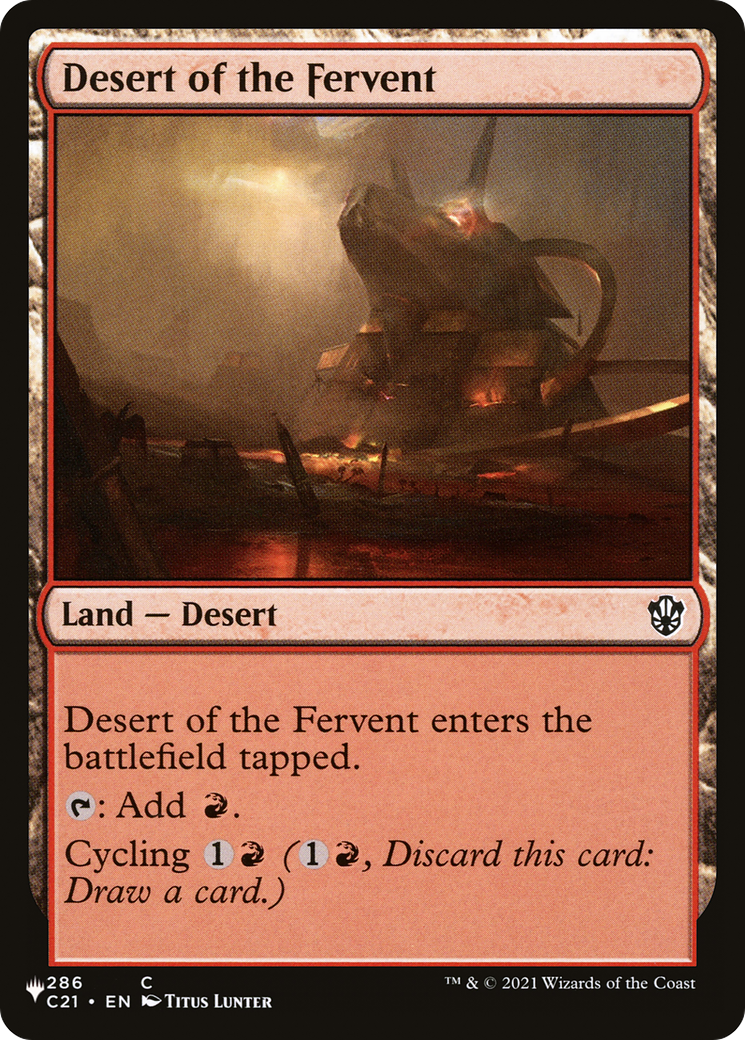 Desert of the Fervent (LIST-C21-286) - The List