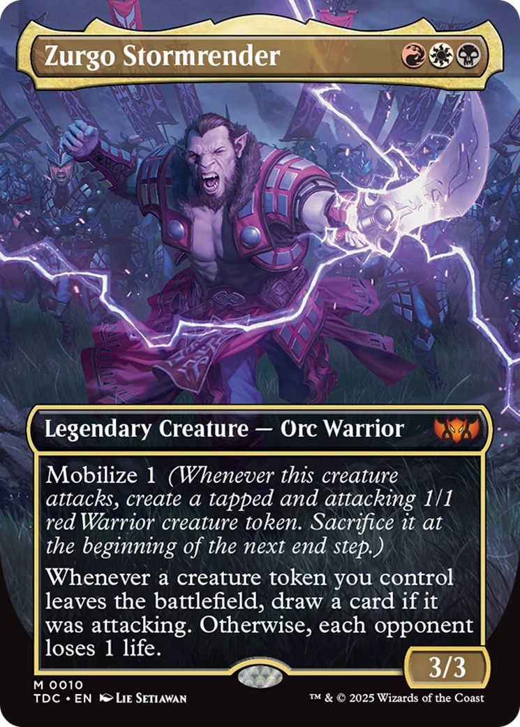 Zurgo Stormrender (TDC-010) - Commander: Tarkir: Dragonstorm (Borderless)