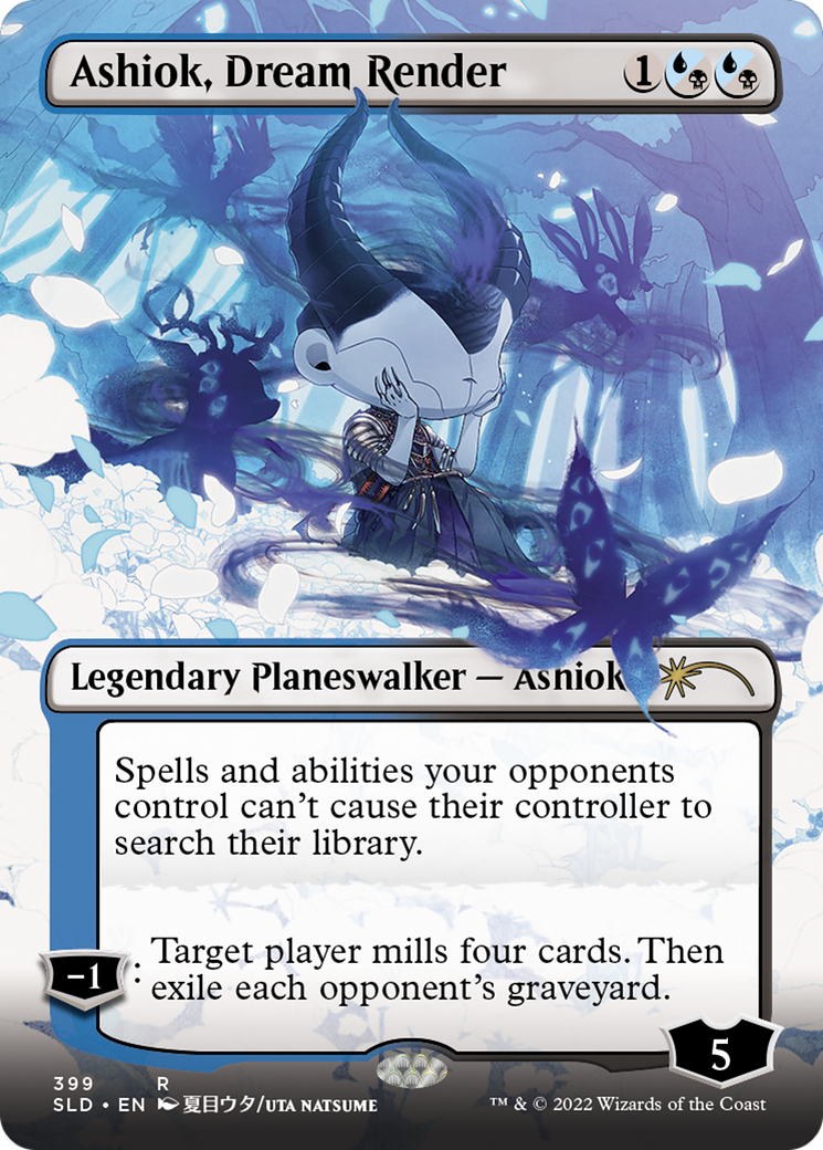 Ashiok, Dream Render (Borderless) (SLD-399) - Secret Lair Drop (Borderless) Foil