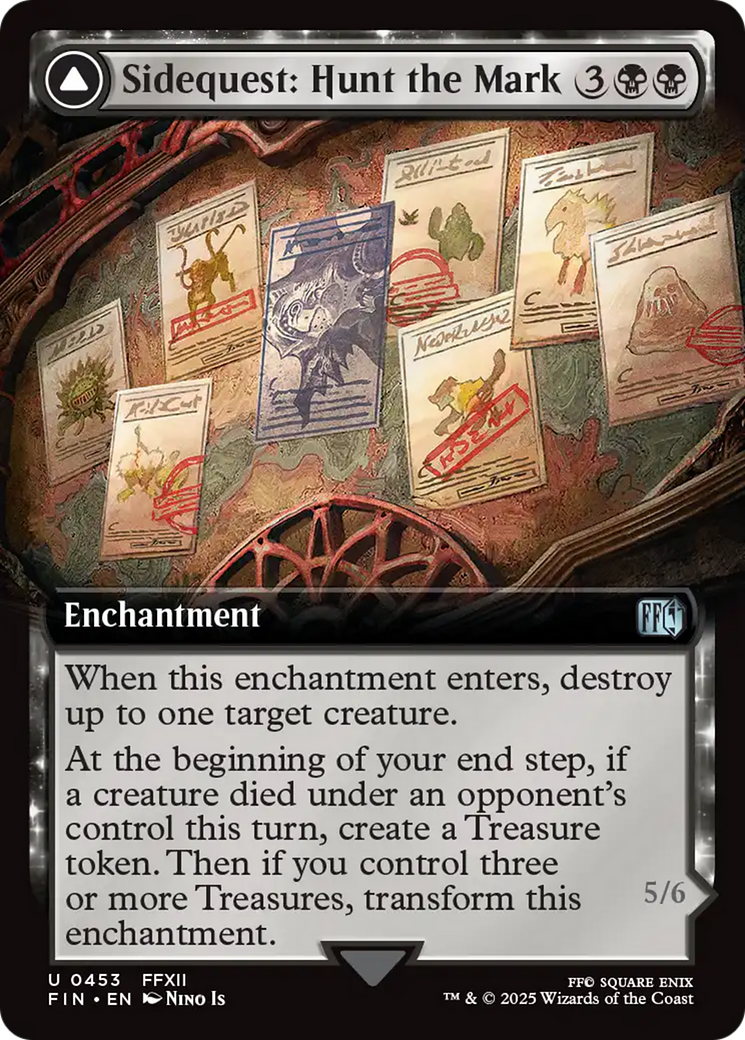 Sidequest: Hunt the Mark // Yiazmat, Ultimate Mark (FIN-453) - FINAL FANTASY: (enchantment, Extended Art) Foil