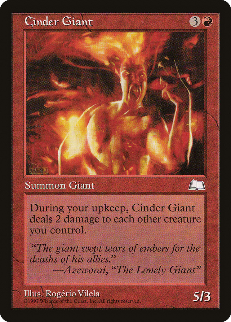 Cinder Giant (WTH-93) - Weatherlight