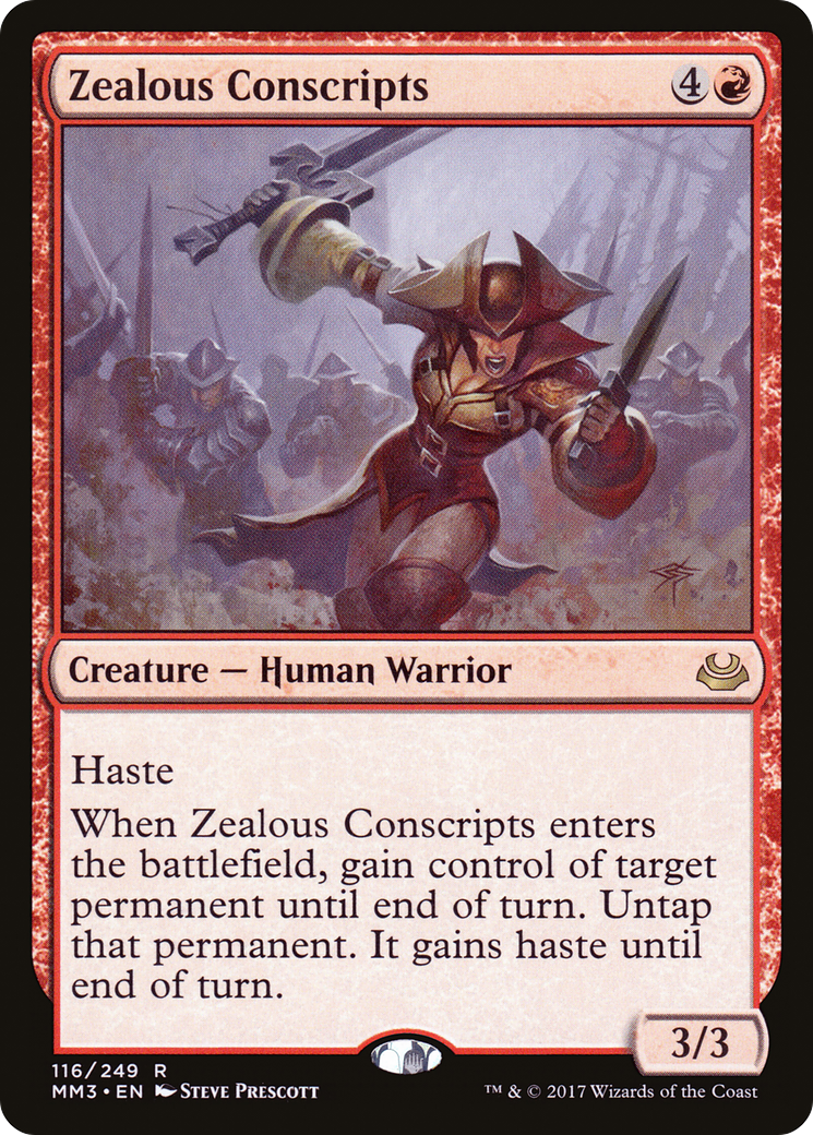 Zealous Conscripts (MM3-116) - Modern Masters 2017