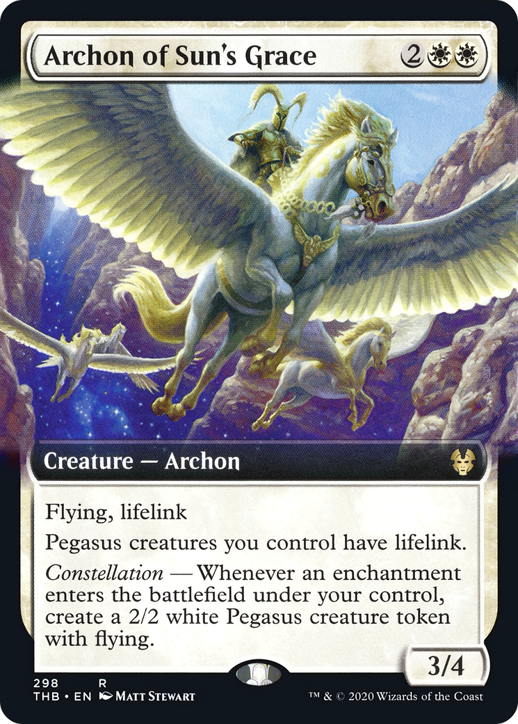 Archon of Sun's Grace (Extended Art) (THB-298) - Theros Beyond Death: (Extended Art)