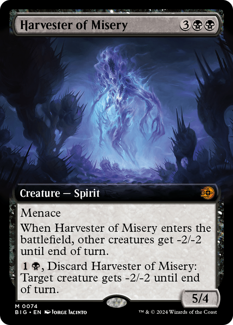 Harvester of Misery (Extended Art) (BIG-074) - The Big Score: (Extended Art) Foil