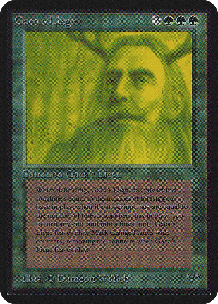 Gaea's Liege (LEA-196) - Limited Edition Alpha