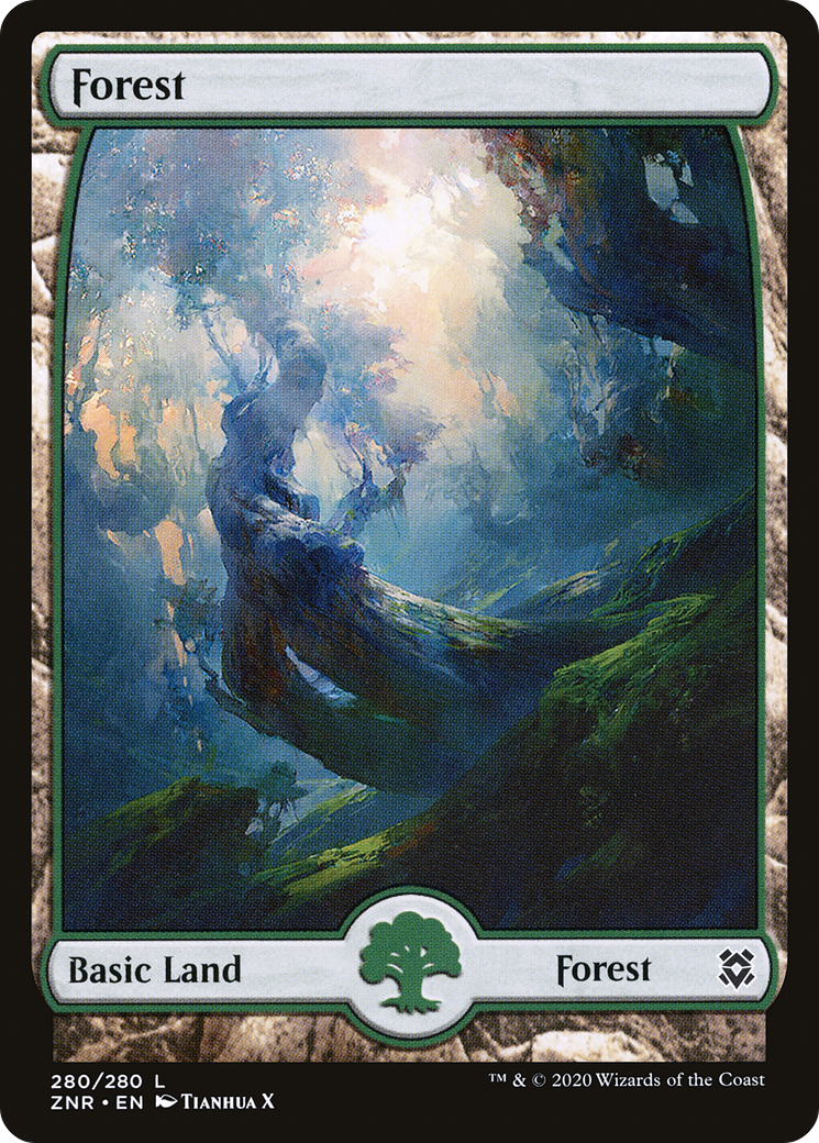 Forest (280) - Full Art (ZNR-280) - Zendikar Rising: (Full Art)