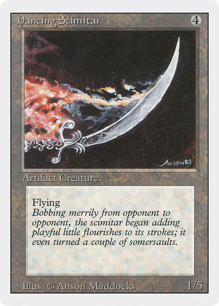Dancing Scimitar (3ED-243) - Revised Edition