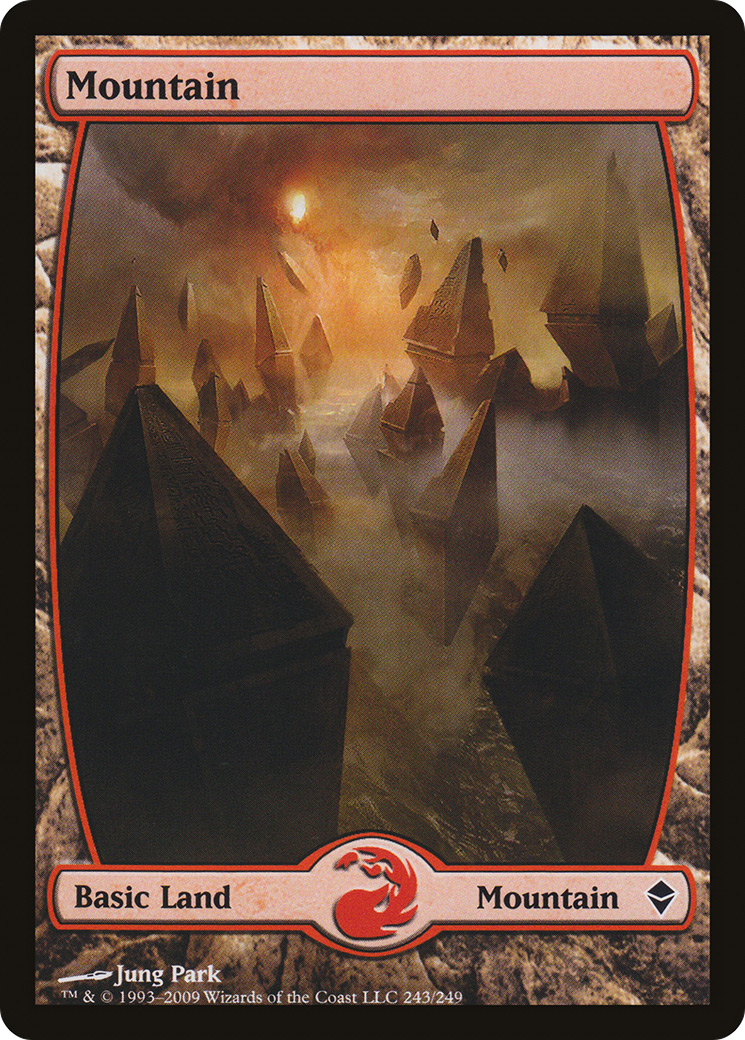 Mountain (243) - Full Art (ZEN-243) - Zendikar Foil