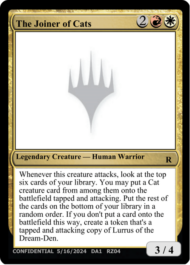 The Joiner of Cats (UNK-RZ04h) - Unknown Event
