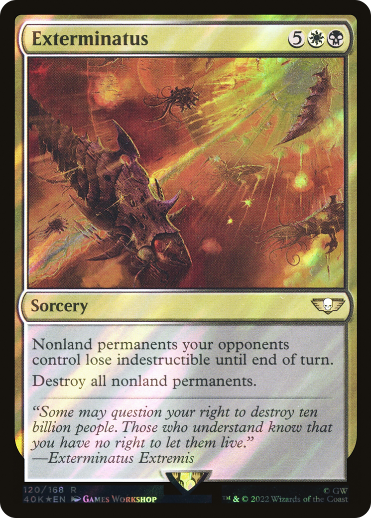 Exterminatus (Surge Foil) (40K-120★) - Warhammer 40,000 Commander Foil