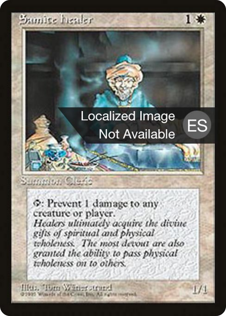 Samite Healer (4BB-47) - Fourth Edition Foreign Black Border