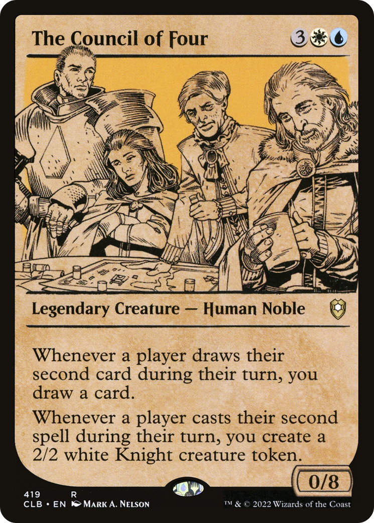 The Council of Four (Showcase) (CLB-419) - Commander Legends: Battle for Baldur's Gate: (Showcase)