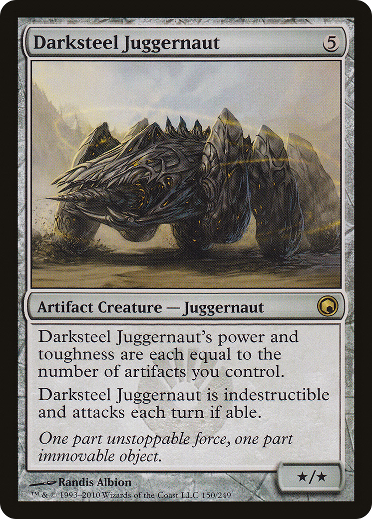 Darksteel Juggernaut (SOM-150) - Scars of Mirrodin Foil